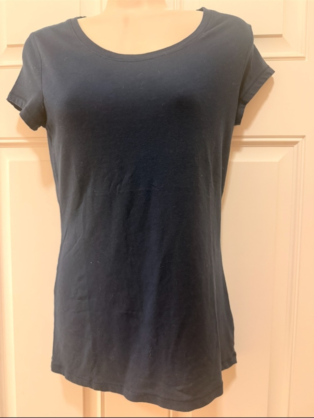 NoBo No Boundaries Scoop Neck Tee T-shirt- Navy Blue, M